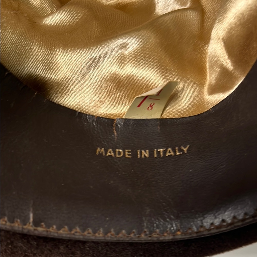 Cellini Italia Brown Felt Hat with Braided Band - Picture 5 of 8